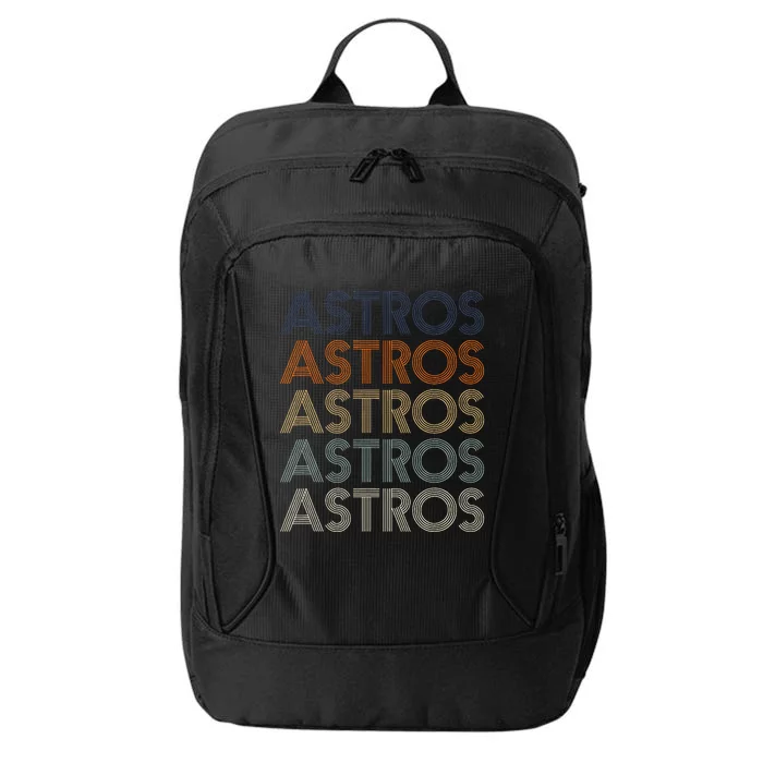 Vintage Astros Name Throwback Retro Apparel Gift Wo City Backpack