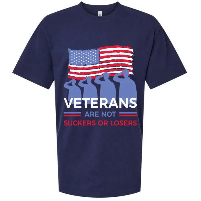 Veterans Are Not Suckers Or Losers Sueded Cloud Jersey T-Shirt