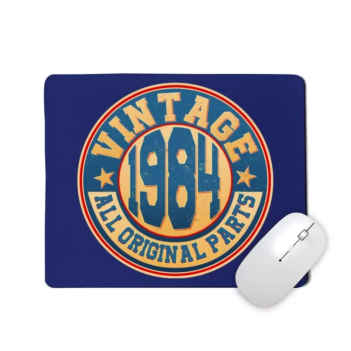 Vintage All Original Parts Emblem Shield 1984 40th Birthday Mousepad