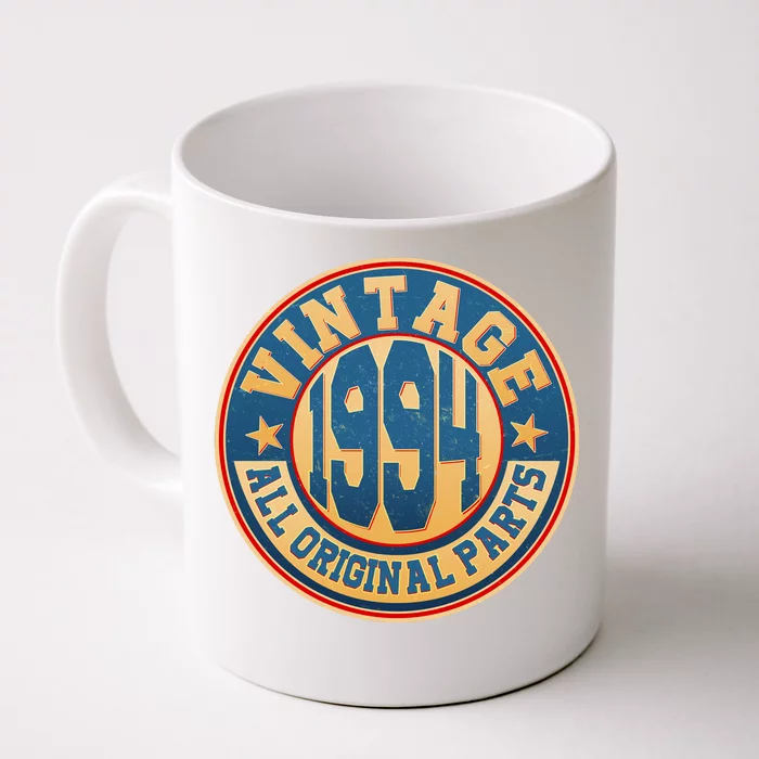 Vintage All Original Parts Emblem Shield 1994 30th Birthday Front & Back Coffee Mug