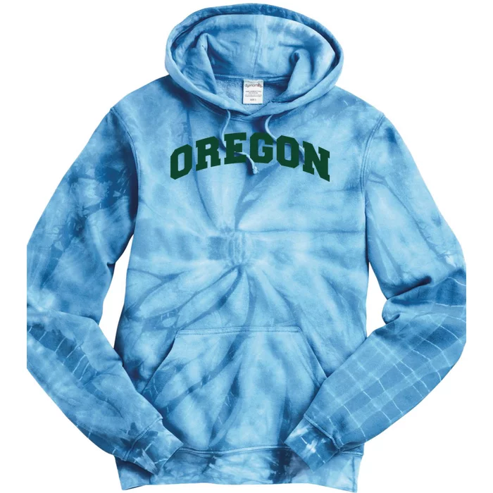 Varsity Arch Oregon Tie Dye Hoodie