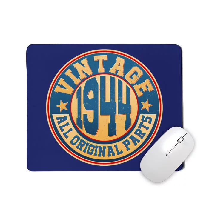 Vintage All Original Parts Emblem Shield 1944 80th Birthday Mousepad