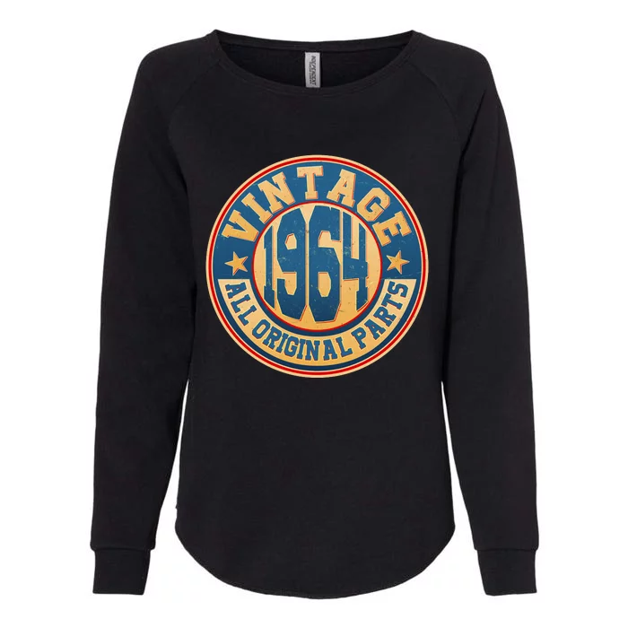 Vintage All Original Parts Emblem Shield 1964 60th Birthday Womens California Wash Sweatshirt