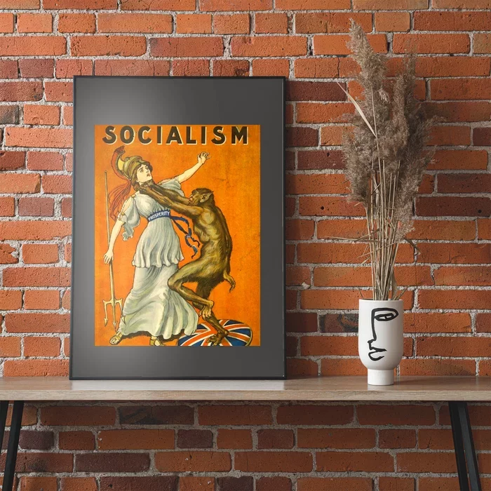 Vintage AntiSocialism Print Poster