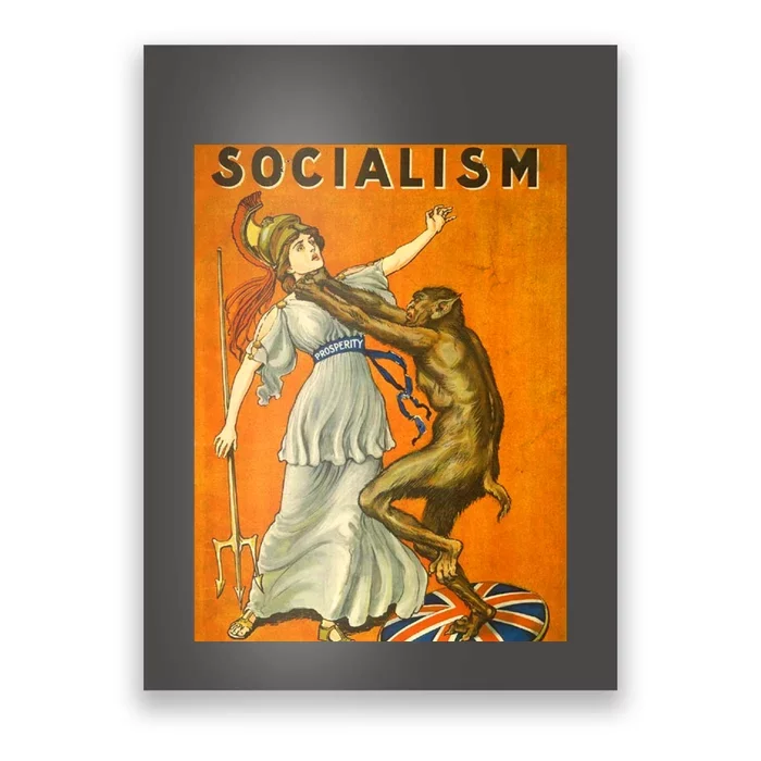 Vintage AntiSocialism Print Poster