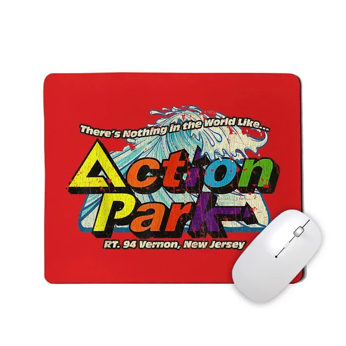 Vintage Action Park New Jersey 1978 Mousepad