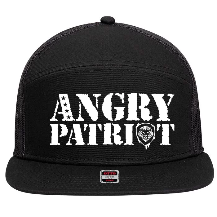 Valuetainment Angry Patriot 7 Panel Mesh Trucker Snapback Hat