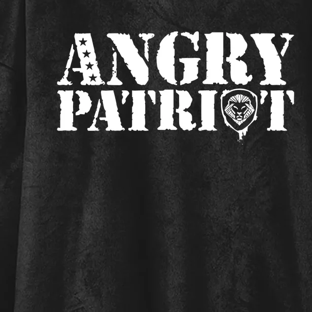 Valuetainment Angry Patriot Hooded Wearable Blanket