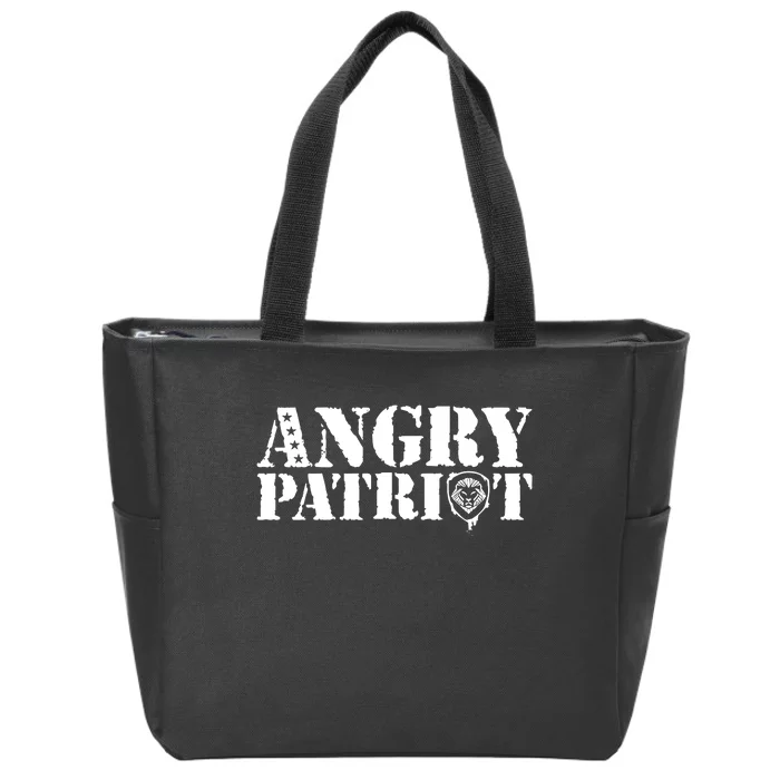 Valuetainment Angry Patriot Zip Tote Bag