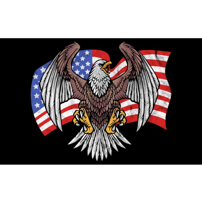 Vintage American Patriotic Eagle Bumper Sticker