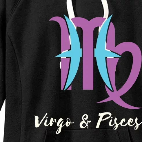 Virgo And Pisces Couple Zodiac Relationship Horoscope Gift Women's Fleece Hoodie