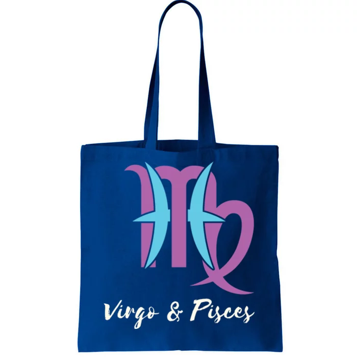 Virgo And Pisces Couple Zodiac Relationship Horoscope Gift Tote Bag