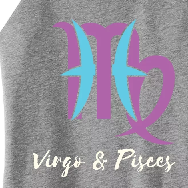 Virgo And Pisces Couple Zodiac Relationship Horoscope Gift Women’s Perfect Tri Rocker Tank