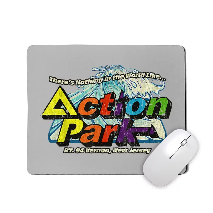 Vintage Action Park New Jersey 1978 Mousepad