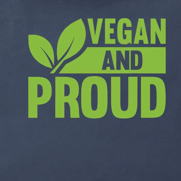 Vegan And Proud Vegans Veganism Vegetarian Zip Tote Bag