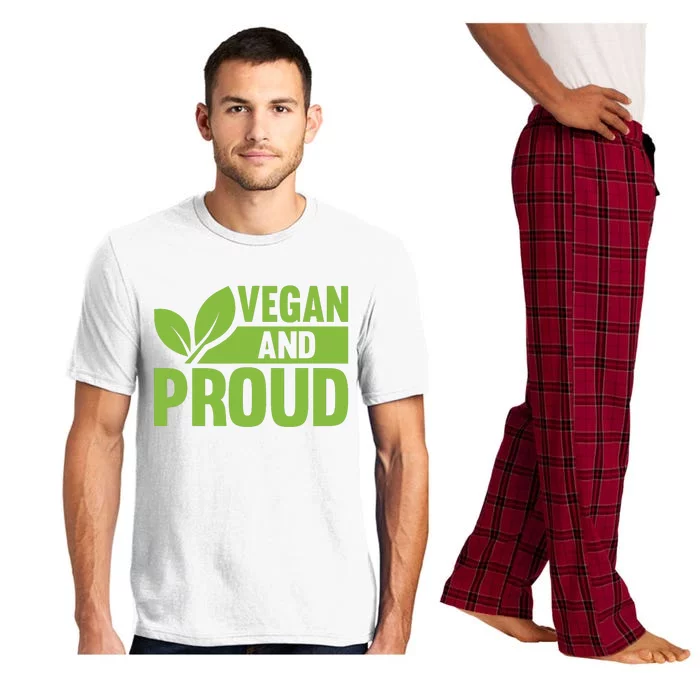 Vegan And Proud Vegans Veganism Vegetarian Pajama Set