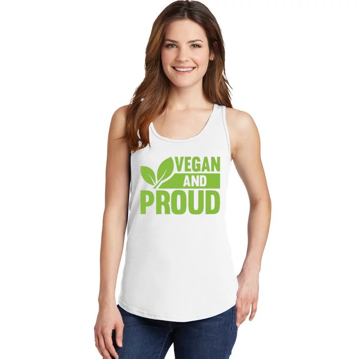 Vegan And Proud Vegans Veganism Vegetarian Ladies Essential Tank