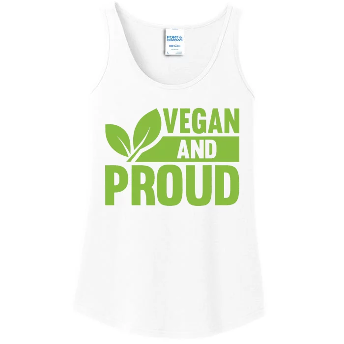 Vegan And Proud Vegans Veganism Vegetarian Ladies Essential Tank