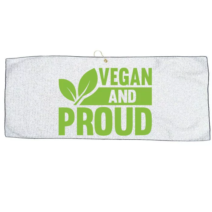 Vegan And Proud Vegans Veganism Vegetarian Large Microfiber Waffle Golf Towel