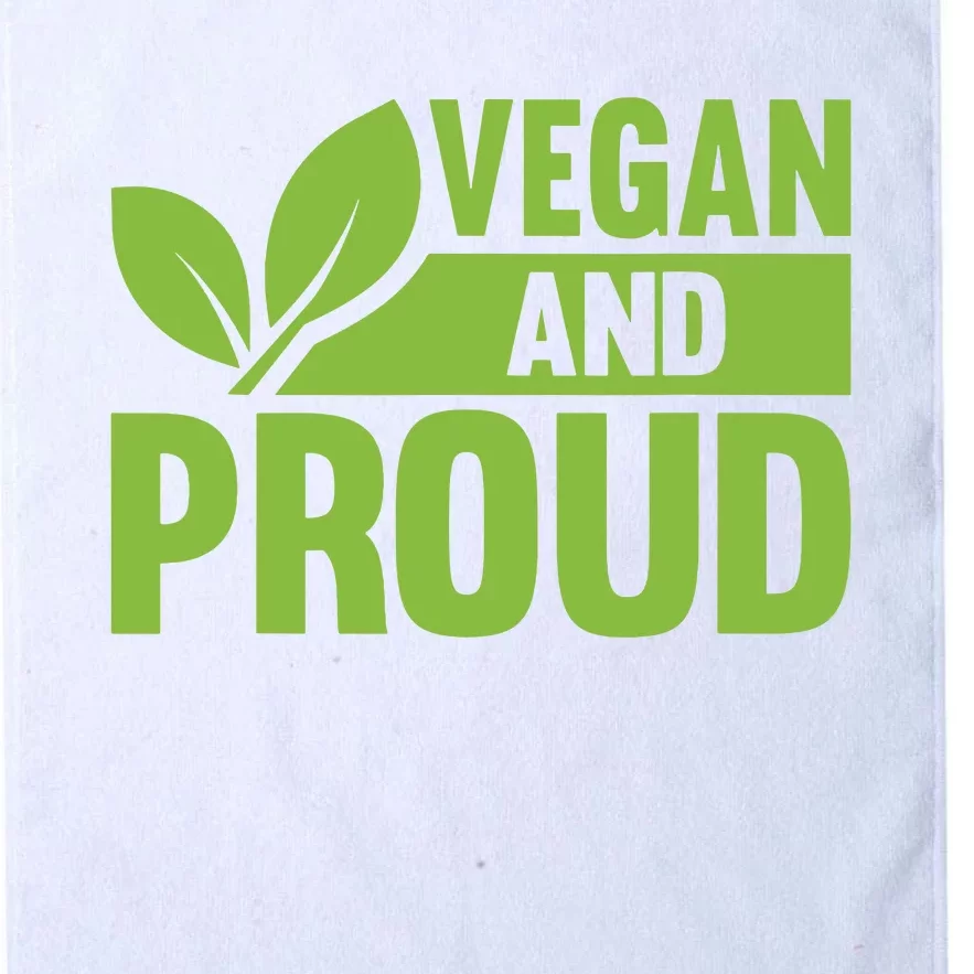 Vegan And Proud Vegans Veganism Vegetarian Platinum Collection Golf Towel