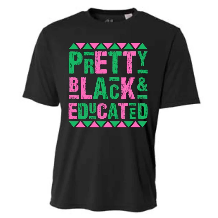 Vintage Alpha Pretty Black And Educated Alpha Hand Sign 1908 Gift Cooling Performance Crew T-Shirt