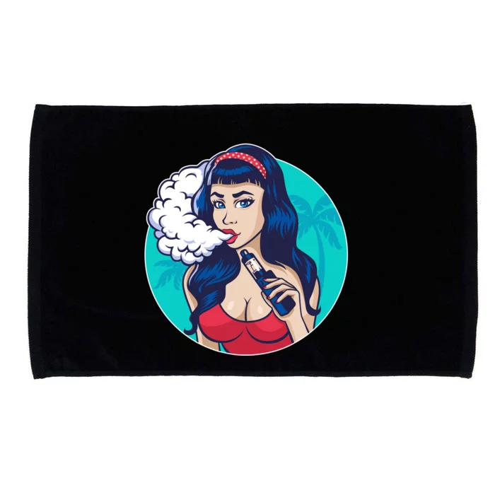 Vaping Cloud Vape Lady Microfiber Hand Towel