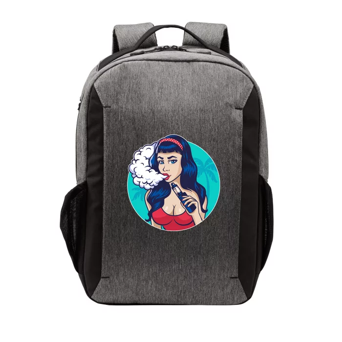 Vaping Cloud Vape Lady Vector Backpack