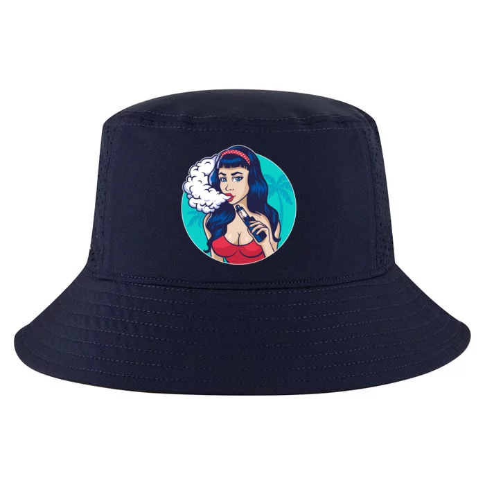 Vaping Cloud Vape Lady Cool Comfort Performance Bucket Hat