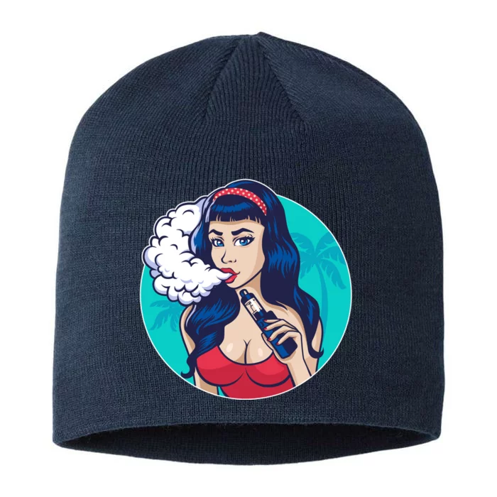 Vaping Cloud Vape Lady 8 1/2in Sustainable Knit Beanie