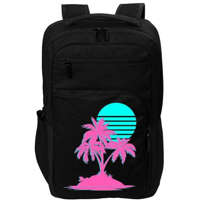 Vapor Wave Beach Impact Tech Backpack