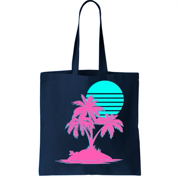 Vapor Wave Beach Tote Bag