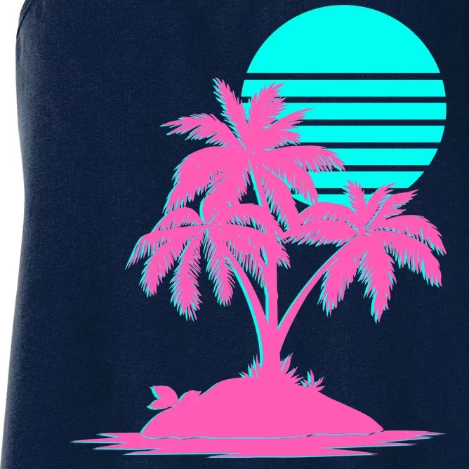 Vapor Wave Beach Women's Racerback Tank