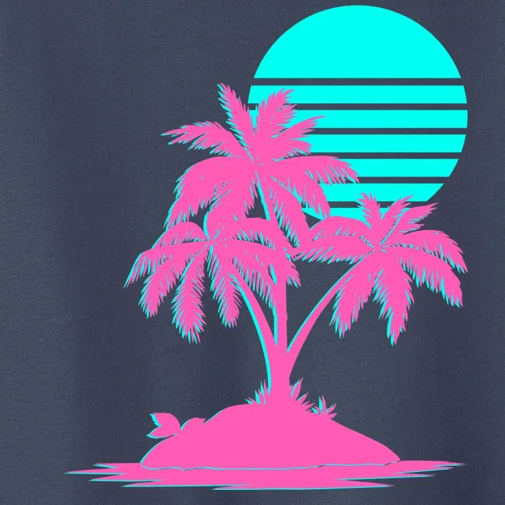 Vapor Wave Beach Toddler T-Shirt