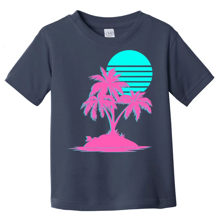 Vapor Wave Beach Toddler T-Shirt