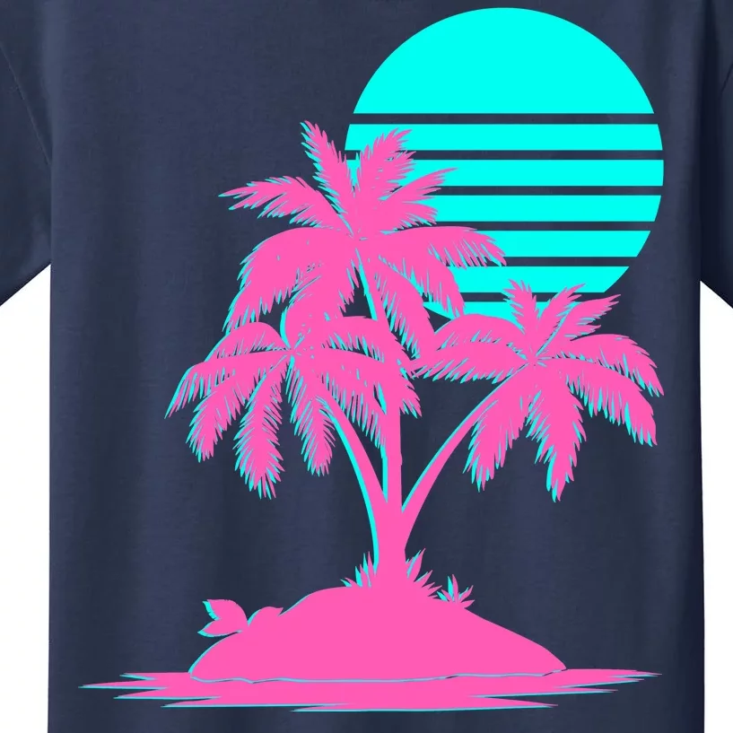 Vapor Wave Beach Kids T-Shirt