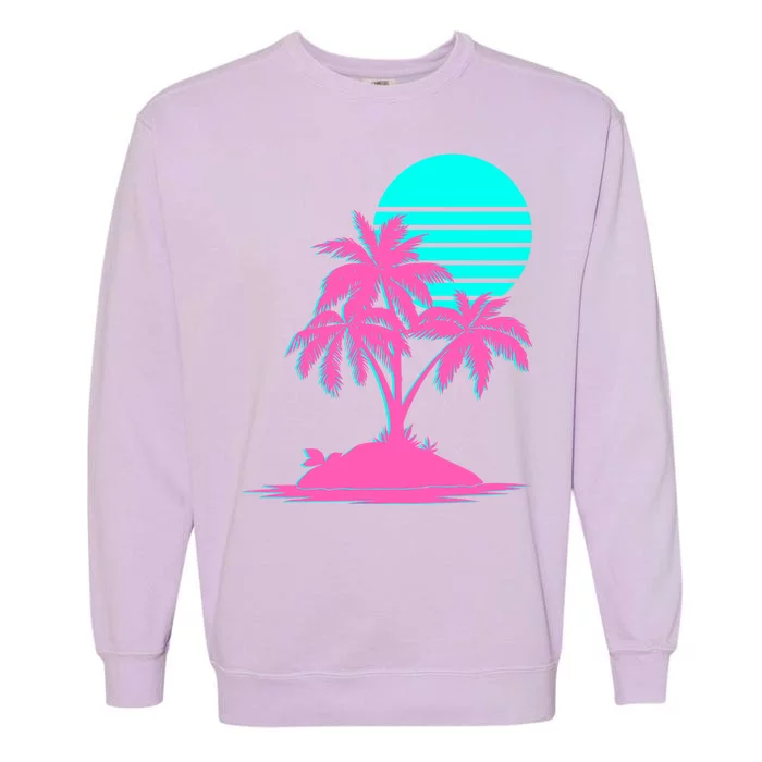 Vapor Wave Beach Garment-Dyed Sweatshirt