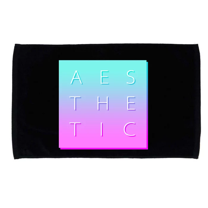 Vaporware Aesthetic Square Microfiber Hand Towel