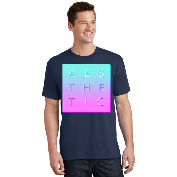 Vaporware Aesthetic Square T-Shirt