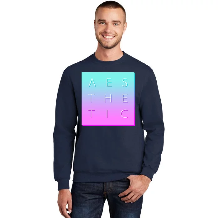 Vaporware Aesthetic Square Tall Sweatshirt