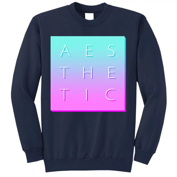 Vaporware Aesthetic Square Tall Sweatshirt