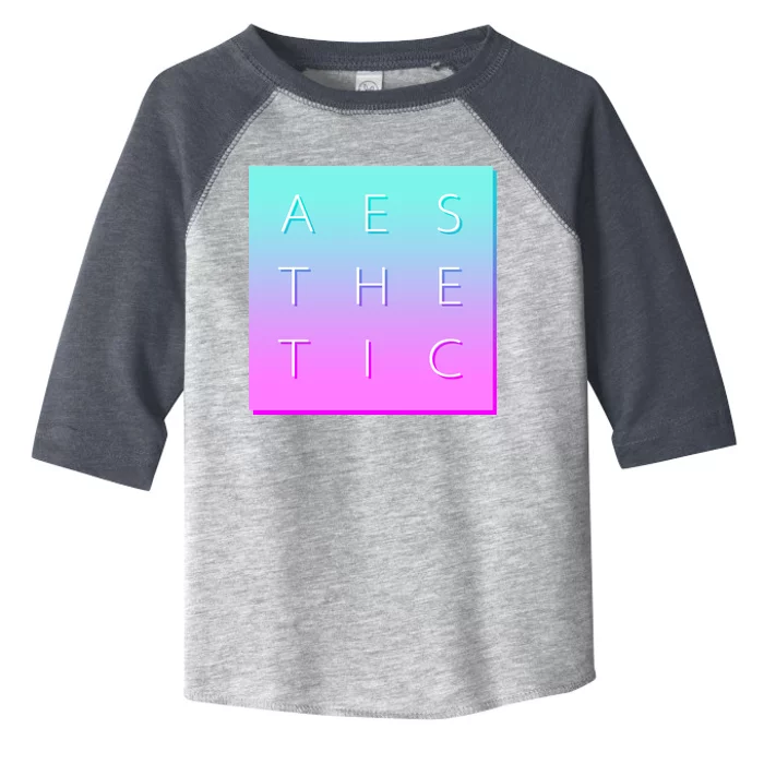 Vaporware Aesthetic Square Toddler Fine Jersey T-Shirt