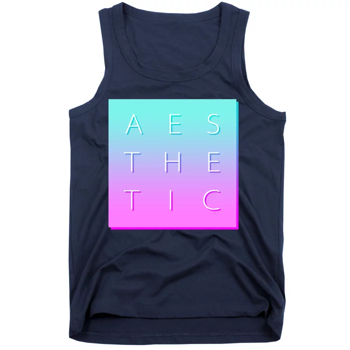 Vaporware Aesthetic Square Tank Top