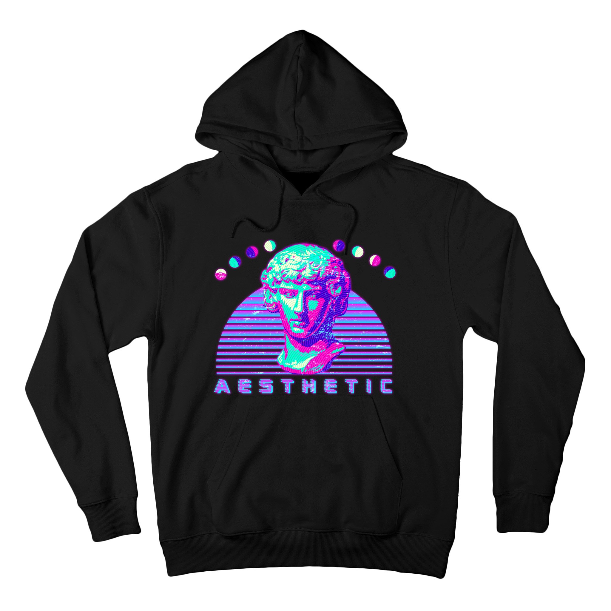 Vaporwave 2025 aesthetic hoodie