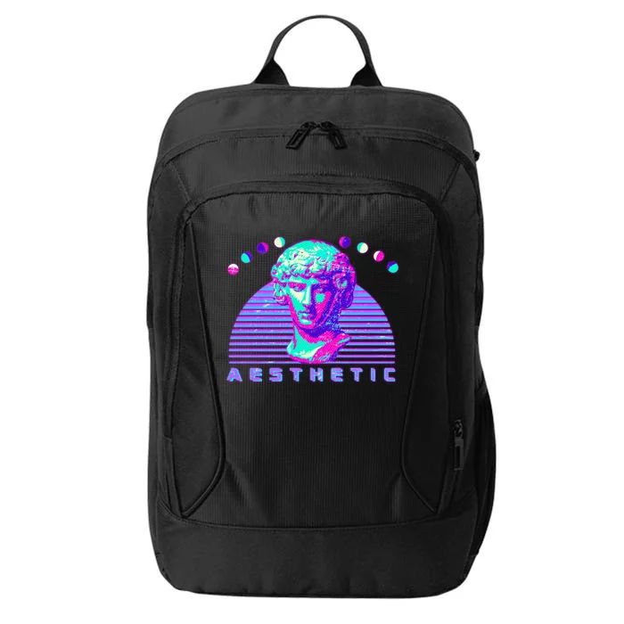 Vaporwave Aesthetic City Backpack