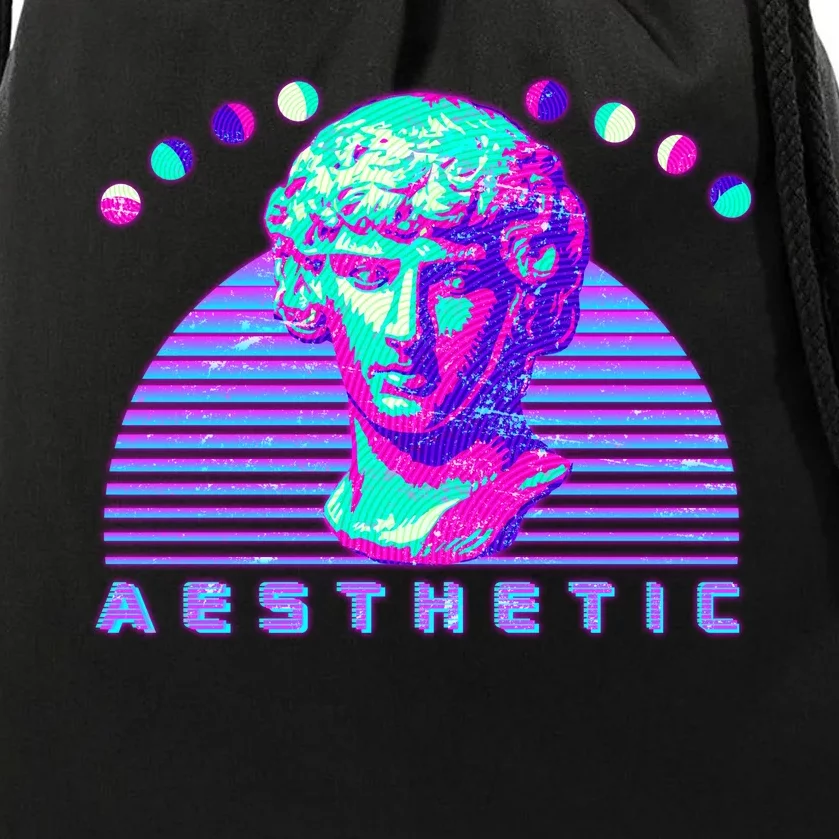 Vaporwave Aesthetic Drawstring Bag