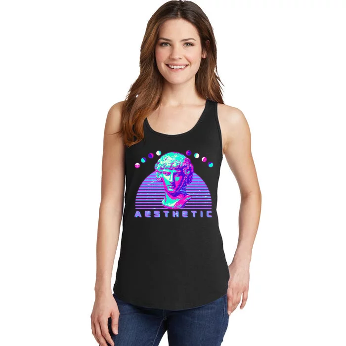 Vaporwave Aesthetic Ladies Essential Tank