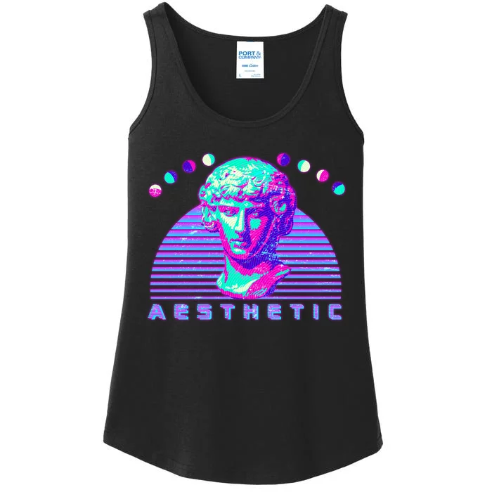 Vaporwave Aesthetic Ladies Essential Tank