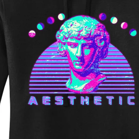 Vaporwave Aesthetic Women's Pullover Hoodie