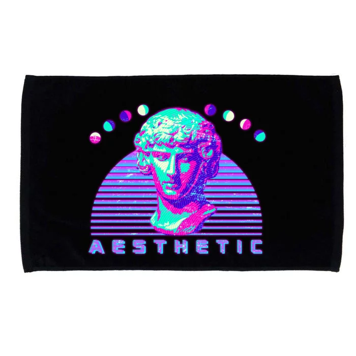 Vaporwave Aesthetic Microfiber Hand Towel