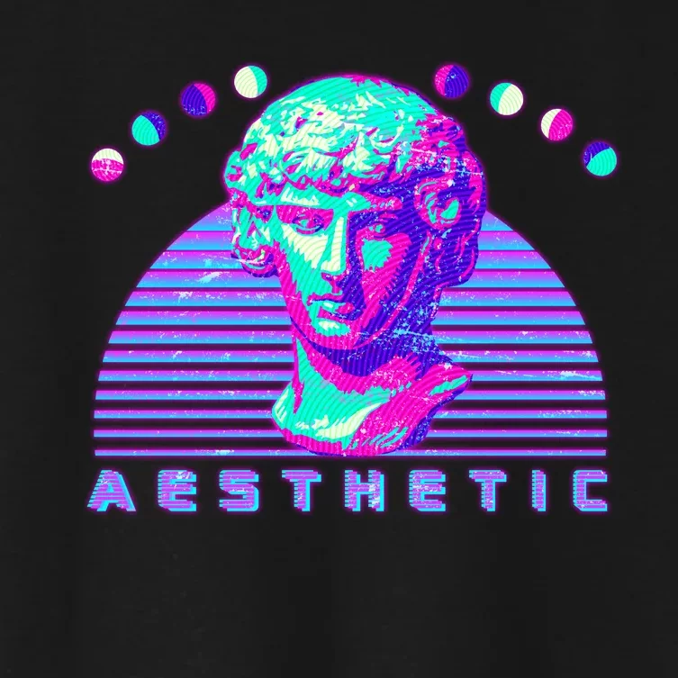 Vaporwave Aesthetic Women's Crop Top Tee